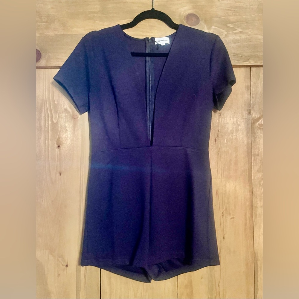 Navy Shorts jumpsuit